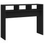 Mesa consola madera contrachapada negro 105x30x80 cm en Mesas auxiliares | Comprar online en Foru.es