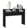 Mesa consola madera contrachapada negro 105x30x80 cm en Mesas auxiliares | Comprar online en Foru.es