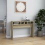 Mesa consola madera contrachapada roble Sonoma 105x30x80 cm en Mesas auxiliares | Comprar online en Foru.es