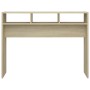 Mesa consola madera contrachapada roble Sonoma 105x30x80 cm en Mesas auxiliares | Comprar online en Foru.es