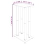 Soportes de altavoces 2 uds vidrio templado plateado 4 pilares de vidaXL, Soportes para altavoces - Ref: Foro24-51819, Precio...
