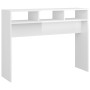 Mesa consola madera de ingeniería blanco brillo 105x30x80 cm en Mesas auxiliares | Comprar online en Foru.es