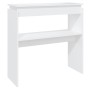 Mesa consola madera de ingeniería blanca 80x30x80 cm en Mesas auxiliares | Comprar online en Foru.es