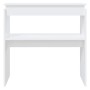 Mesa consola madera de ingeniería blanca 80x30x80 cm en Mesas auxiliares | Comprar online en Foru.es