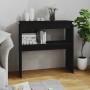 Mesa consola madera contrachapada negro 80x30x80 cm en Mesas auxiliares | Comprar online en Foru.es