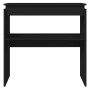 Mesa consola madera contrachapada negro 80x30x80 cm en Mesas auxiliares | Comprar online en Foru.es