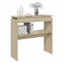 Mesa consola madera contrachapada roble Sonoma 80x30x80 cm en Mesas auxiliares | Comprar online en Foru.es