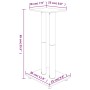 Soportes altavoces 2 ud vidrio templado negro y plata 3 pilares de vidaXL, Soportes para altavoces - Ref: Foro24-51807, Preci...