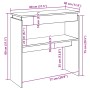 Mesa consola madera de ingeniería gris 80x30x80 cm en Mesas auxiliares | Comprar online en Foru.es