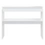 Mesa consola madera de ingeniería blanca 102x30x80 cm en Mesas auxiliares | Comprar online en Foru.es