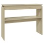 Mesa consola madera contrachapada roble Sonoma 102x30x80 cm en Mesas auxiliares | Comprar online en Foru.es
