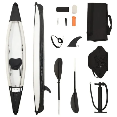 Kayak inflable poliéster negro 375x72x31 cm de vidaXL, Kayaks - Ref: Foro24-93435, Precio: 382,46 €, Descuento: %