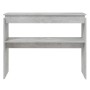 Mesa consola madera contrachapada gris hormigón 102x30x80 cm en Mesas auxiliares | Comprar online en Foru.es