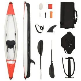Kayak inflable poliéster rojo 375x72x31 cm de vidaXL, Kayaks - Ref: Foro24-93434, Precio: 363,59 €, Descuento: %