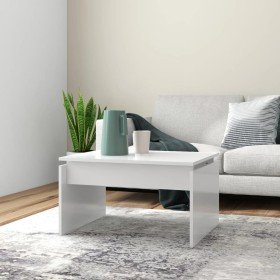 Mesa de centro madera contrachapada blanco 68x50x38 cm en Mesas de centro | Comprar online en Foru.es
