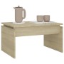 Mesa de centro madera contrachapada roble Sonoma 68x50x38 cm en Mesas de centro | Comprar online en Foru.es