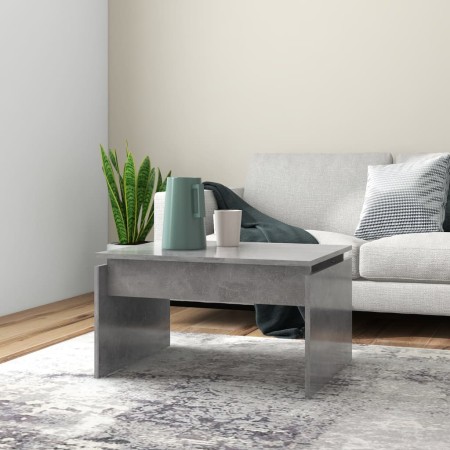 Mesa de centro madera contrachapada gris hormigón 68x50x38 cm en Mesas de centro | Comprar online en Foru.es