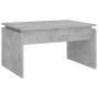 Mesa de centro madera contrachapada gris hormigón 68x50x38 cm en Mesas de centro | Comprar online en Foru.es