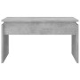 Mesa de centro madera contrachapada gris hormigón 68x50x38 cm en Mesas de centro | Comprar online en Foru.es
