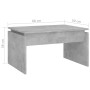Mesa de centro madera contrachapada gris hormigón 68x50x38 cm en Mesas de centro | Comprar online en Foru.es