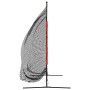 Red de béisbol portátil poliéster negro y rojo 215x107x216 cm de vidaXL, Pelotas de béisbol - Ref: Foro24-93746, Precio: 87,5...