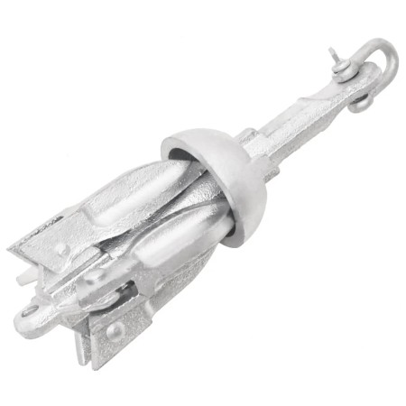 Ancla plegable hierro maleable plateado 0,7 kg de vidaXL, Anclas - Ref: Foro24-94269, Precio: 17,59 €, Descuento: %