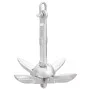 Ancla plegable hierro maleable plateado 0,7 kg de vidaXL, Anclas - Ref: Foro24-94269, Precio: 17,21 €, Descuento: %