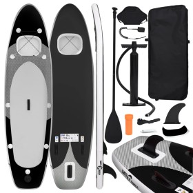 Juego de tabla paddle surf inflable negra 360x81x10 cm de vidaXL, Paddleboards - Ref: Foro24-93392, Precio: 267,23 €, Descuen...