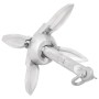 Ancla plegable hierro maleable plateado 0,7 kg de vidaXL, Anclas - Ref: Foro24-94269, Precio: 17,59 €, Descuento: %