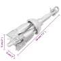 Ancla plegable hierro maleable plateado 0,7 kg de vidaXL, Anclas - Ref: Foro24-94269, Precio: 17,59 €, Descuento: %