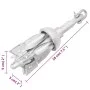 Ancla plegable hierro maleable plateado 0,7 kg de vidaXL, Anclas - Ref: Foro24-94269, Precio: 17,21 €, Descuento: %