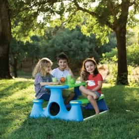 Mesa de pícnic para niños polipropileno 89,5x84,5x48 cm de vidaXL, muebles para bebés y niños pequeños - Ref: Foro24-94212, P...