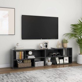 Mueble de TV madera contrachapada gris 149x30x52 cm en Muebles TV | Comprar online en Foru.es