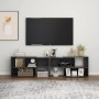 Mueble de TV madera contrachapada gris 149x30x52 cm en Muebles TV | Comprar online en Foru.es