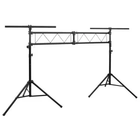 Soporte de luces de acero negro 338x115x(180-300) cm de vidaXL, Efectos de iluminación - Ref: Foro24-70179, Precio: 184,72 €,...