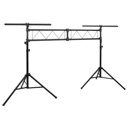 Soporte de luces de acero negro 338x115x(180-300) cm de vidaXL, Efectos de iluminación - Ref: Foro24-70179, Precio: 188,05 €,...