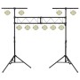 Soporte de luces de acero negro 338x115x(180-300) cm de vidaXL, Efectos de iluminación - Ref: Foro24-70179, Precio: 188,05 €,...