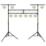 Soporte de luces de acero negro 338x115x(180-300) cm de vidaXL, Efectos de iluminación - Ref: Foro24-70179, Precio: 184,72 €,...