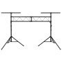 Soporte de luces de acero negro 338x115x(180-300) cm de vidaXL, Efectos de iluminación - Ref: Foro24-70179, Precio: 188,05 €,...