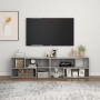 Mueble de TV madera contrachapada gris hormigón 149x30x52 cm en Muebles TV | Comprar online en Foru.es