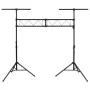 Soporte de luces de acero negro 338x115x(180-300) cm de vidaXL, Efectos de iluminación - Ref: Foro24-70179, Precio: 184,72 €,...