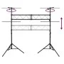 Soporte de luces de acero negro 338x115x(180-300) cm de vidaXL, Efectos de iluminación - Ref: Foro24-70179, Precio: 184,72 €,...