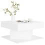 Mesa de centro madera contrachapada blanco 57x57x30 cm en Mesas de centro | Comprar online en Foru.es