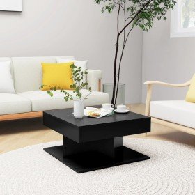 Mesa de centro madera contrachapada negro 57x57x30 cm en Mesas de centro | Comprar online en Foru.es