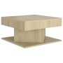 Mesa de centro madera contrachapada roble Sonoma 57x57x30 cm en Mesas de centro | Comprar online en Foru.es