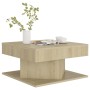 Mesa de centro madera contrachapada roble Sonoma 57x57x30 cm en Mesas de centro | Comprar online en Foru.es