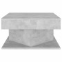 Mesa de centro madera contrachapada gris hormigón 57x57x30 cm en Mesas de centro | Comprar online en Foru.es