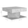 Mesa de centro madera contrachapada gris hormigón 57x57x30 cm en Mesas de centro | Comprar online en Foru.es