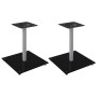 Soportes de altavoces 2 uds vidrio templado plata negro 1 pilar de vidaXL, Soportes para altavoces - Ref: Foro24-51813, Preci...