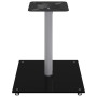 Soportes de altavoces 2 uds vidrio templado plata negro 1 pilar de vidaXL, Soportes para altavoces - Ref: Foro24-51813, Preci...